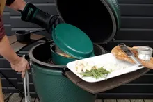 Жаровня чугунная эмалированная с крышкой, 5.2 л, 41х25х15 см, овальная, зелёная, Big Green Egg