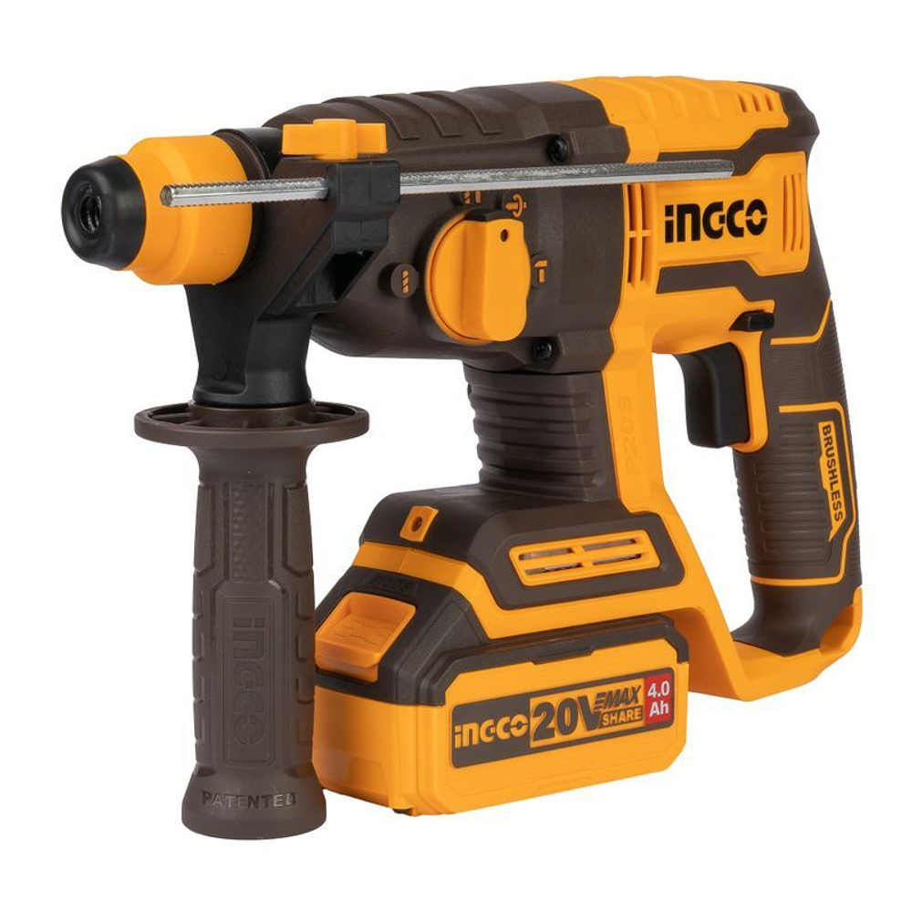 Перфоратор аккумуляторный INGCO INDUSTRIAL CRHLI202081 4 Ач 20 В