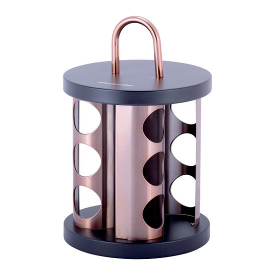 Набор ёмкостей для специй 12 шт. Kamille КМ 7034 на круглой подставке с ручкой