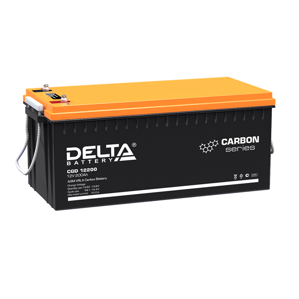 Аккумуляторная батарея DELTA CGD 12200 [200Ah / 12V / AGM+CARBON]