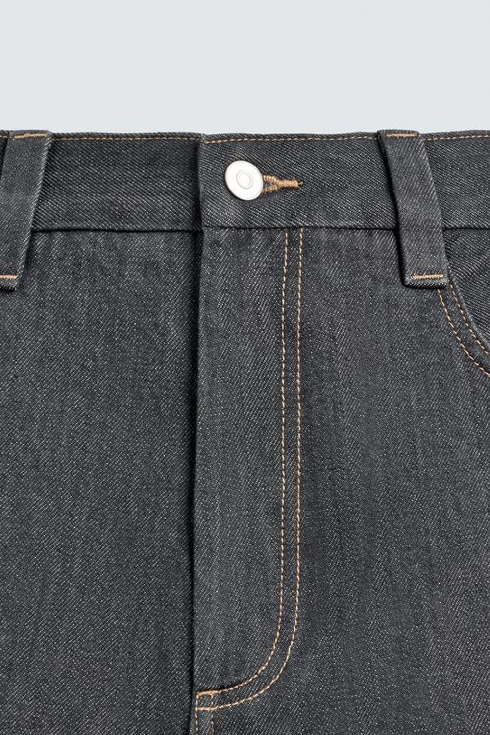 ZARA ДЖИНСЫ СВОБОДНОГО КРОЯ, СЕРО-СИНИЙ