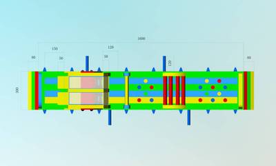 Надувная полоса препятствий "Веселые забавы"