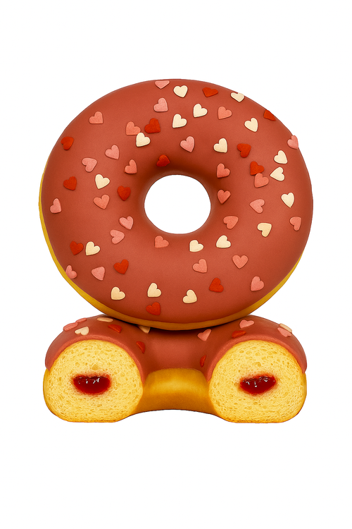 Пончики Ассорти 4(ананас, черная смородина, яблоко, малина), 80 гр. 28 шт/кор