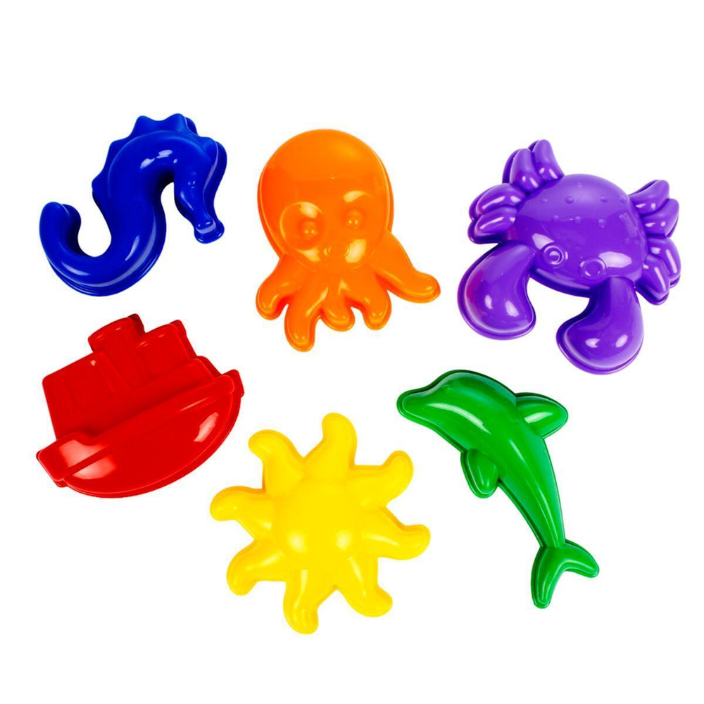 Песочный набор №58 (6 формочек морские) (АлексТойз)