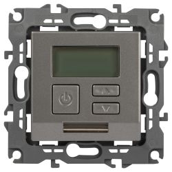 Терморегулятор ЭРА Серия 12 12-4111-16 универсальный 230В-Imax16А титан