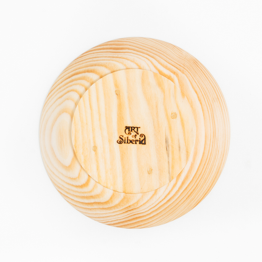 Деревянная чаша-пиала Art of Siberia сибирский кедр. T88