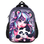 Ранец школьный, Феникс+, 27,5x37,5x14,5 см, полиэстер, ЭВА-панель, сублимационная печать, цветной светоотражающий рант, 1 отделение (-я)