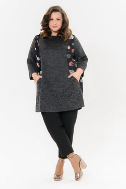 Комбинированная туника из джерси-меланж Праздник