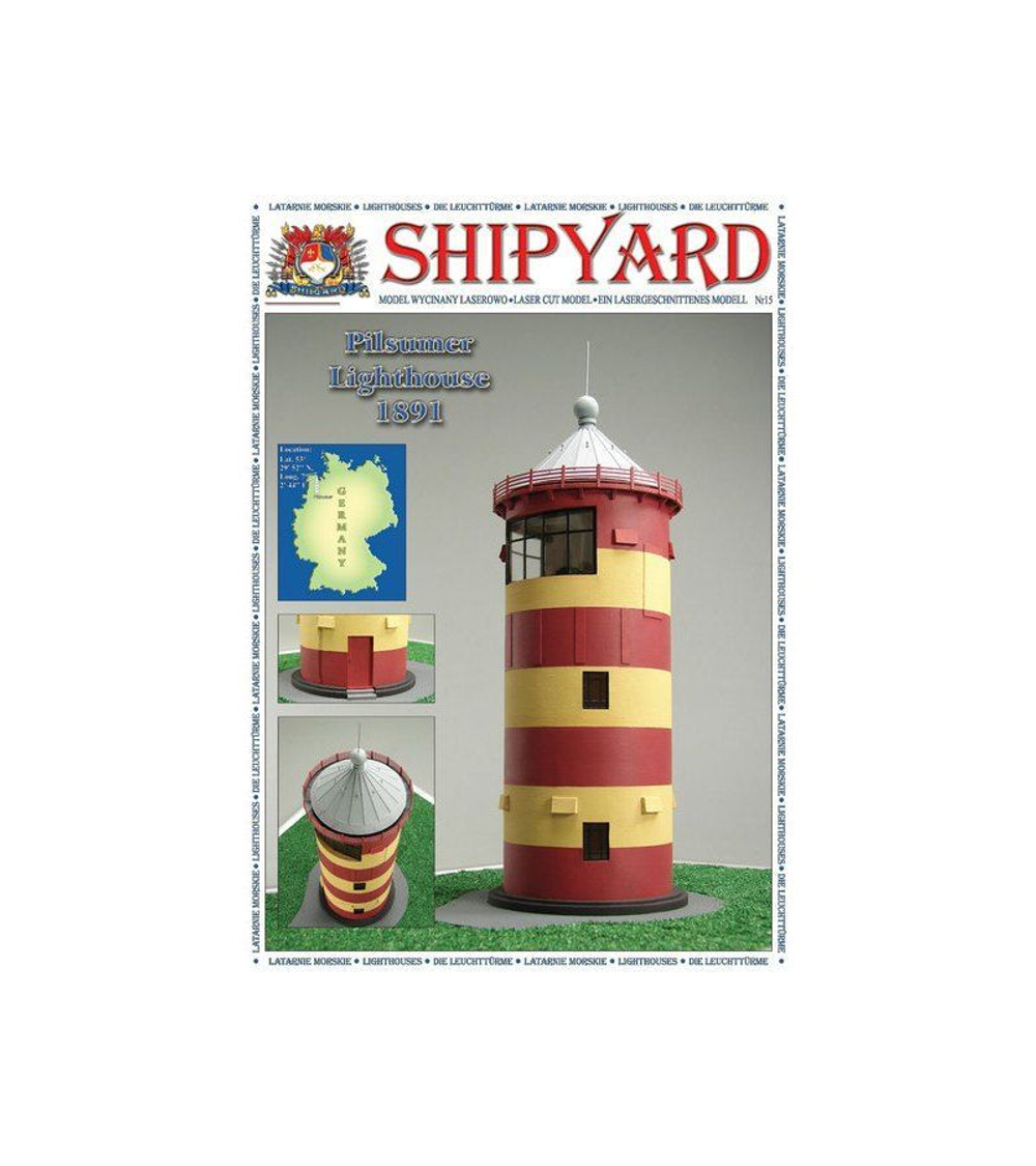 Сборная картонная модель Shipyard маяк Lighthouse Pilsumer (№26), 1/72