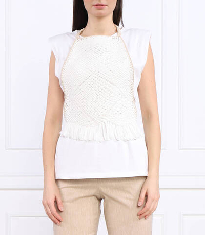 футболка+топ Liviana Conti - белый(F3SW90)