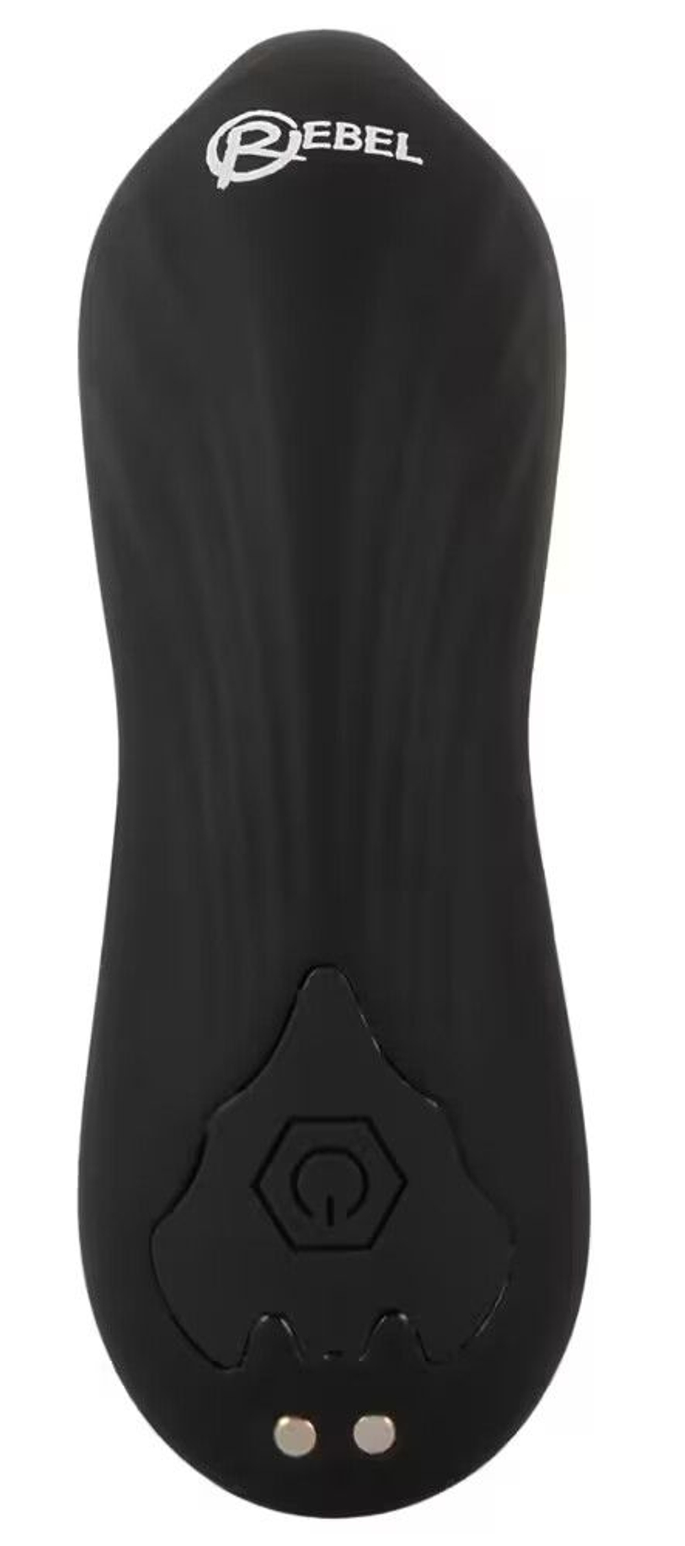 Черная анальная пробка с вибрацией, вращением и пультом ДУ RC Butt Plug with 2 Functions (Цвет: черный)