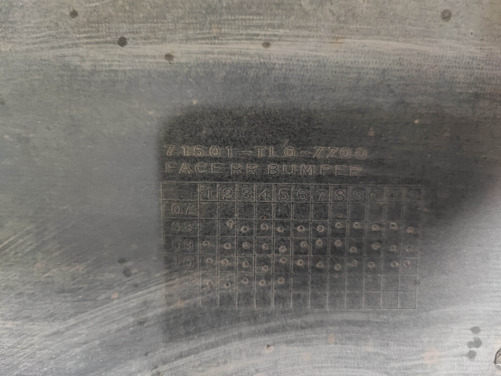 Бампер задний Honda Accord 8 (CU) 07-13 Б/У Оригинал 71501TL0ZZ00