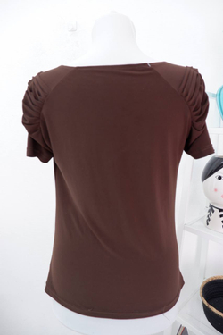 Блуза шоколадного цвета 42 размер
