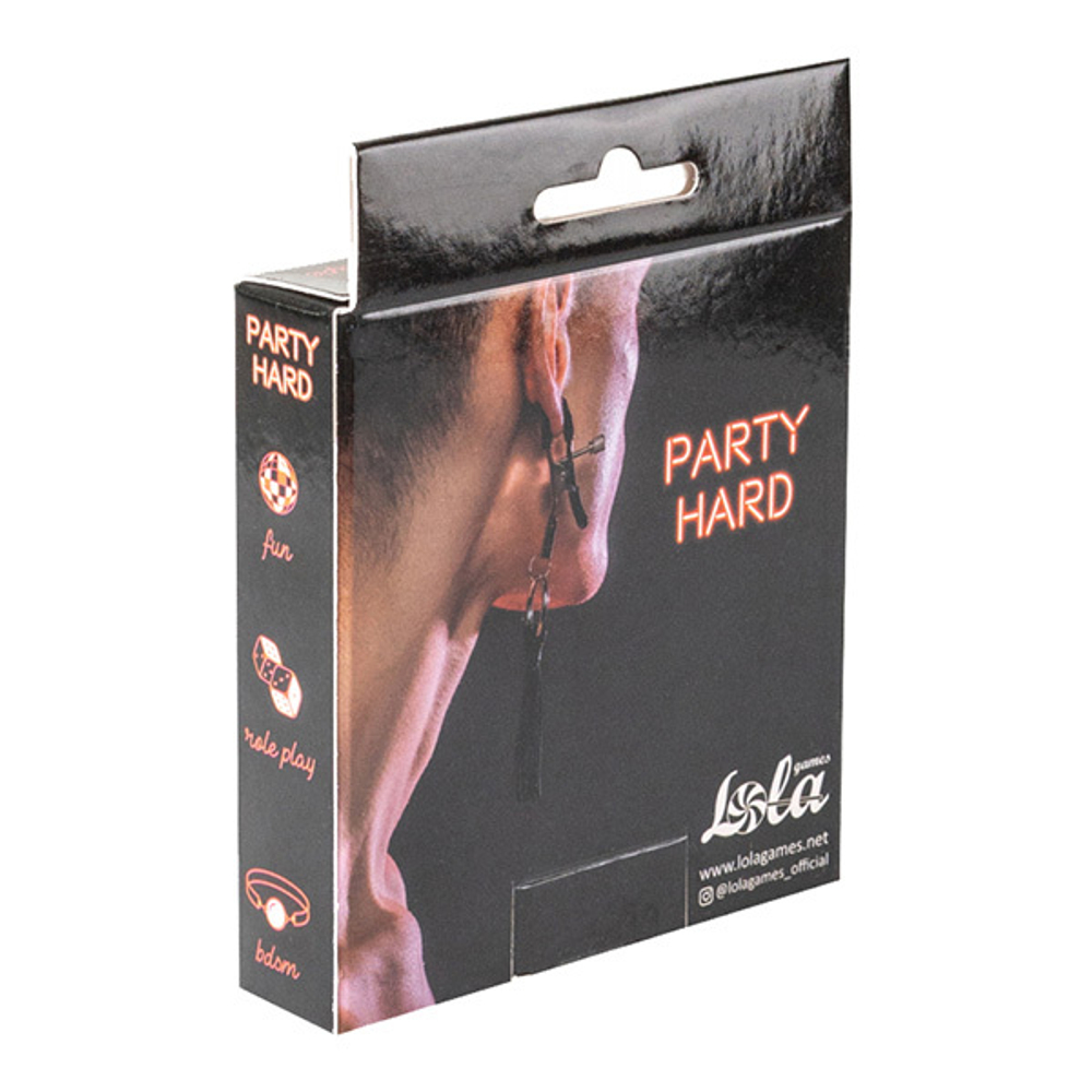 Зажимы на соски с кожаными кисточками Lola Games Party Hard Sweet Escape 1130-01lola