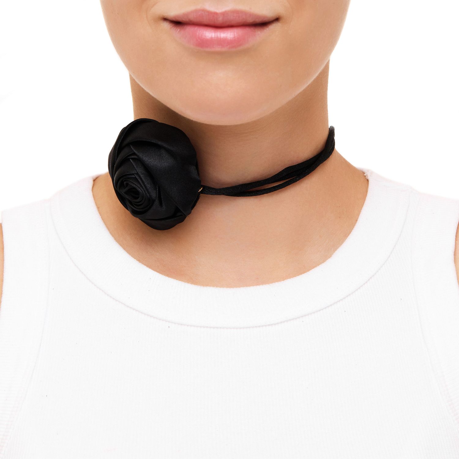 Колье Rosette Tie Necklace - Black