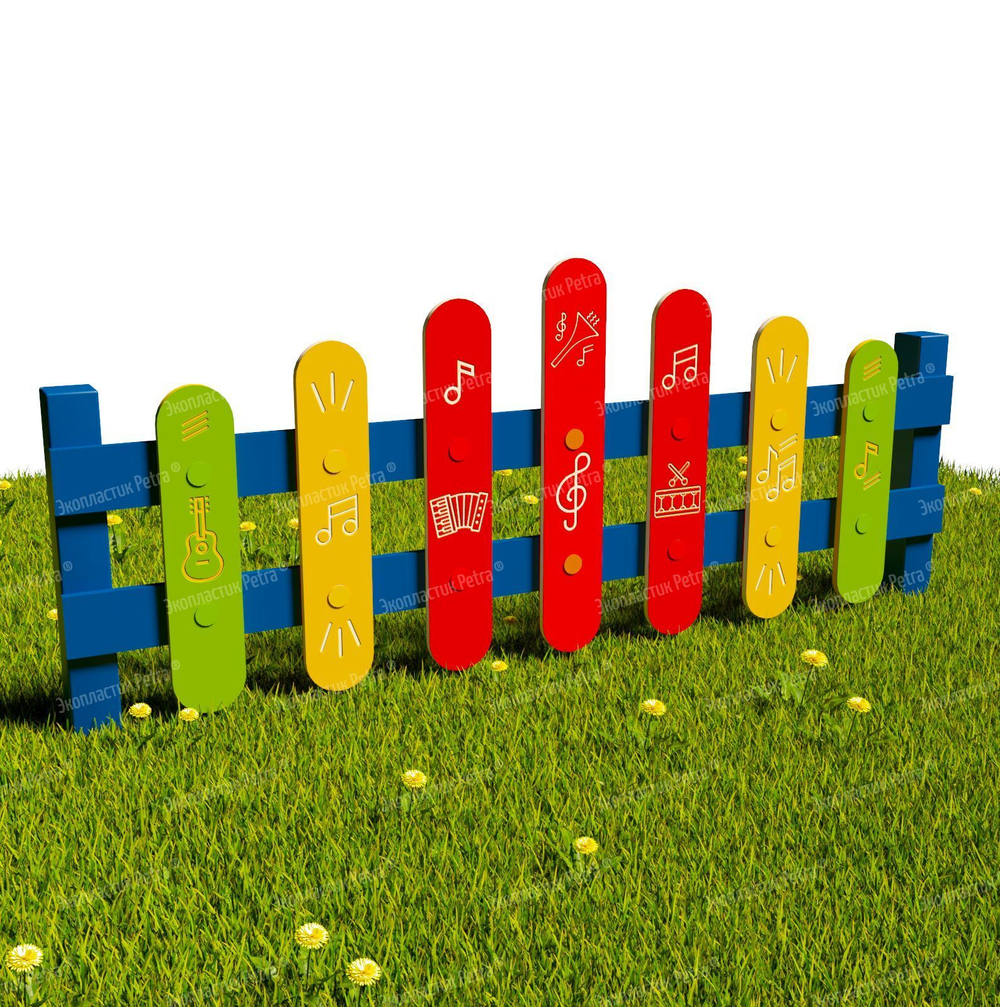 Забор уличный из экопластика 3, секция 1490х600 мм