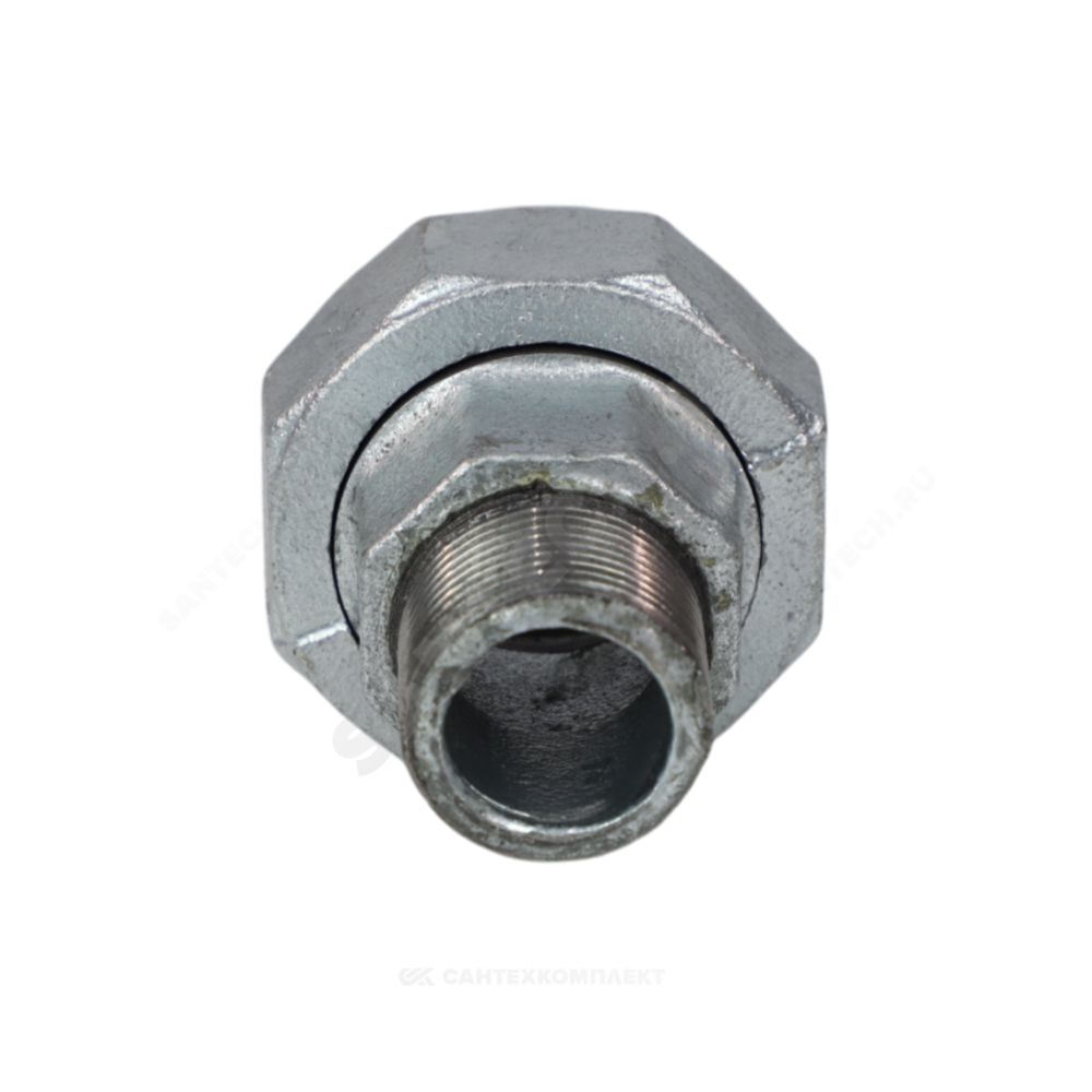 Соединитель прямой американка чугун оц Ду 20 (3/4") ВР/НР Fittex PLUS