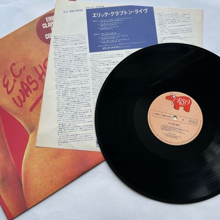 Винтажная виниловая пластинка LP Eric Clapton, E.C. Was Here (Япония 1975) (Без Оби)