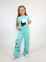 7-55-4 Пижама для девочки (фуфайка и брюки)