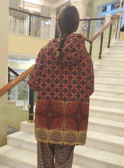 Куртка "Желание", по мотивам средневекового фламандского гобелена «Моё единственное желание» из серии гобеленов «Дама с Единорогом»