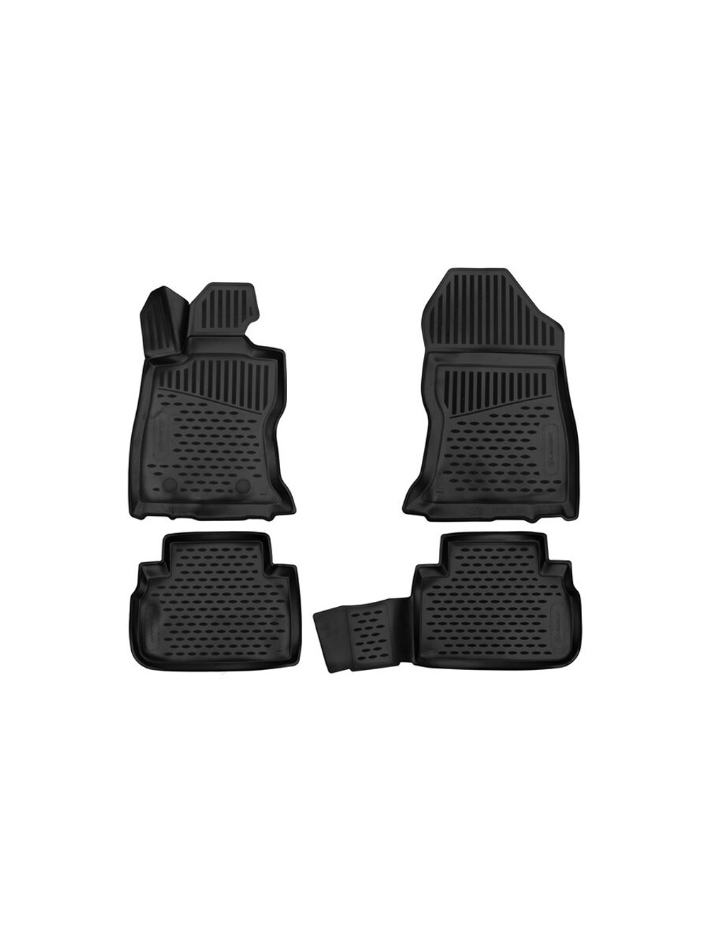 Коврики в салон для SUBARU Forester, 2018- кроссовер, 4шт. (полиуретан) ELEMENT3D02012210K