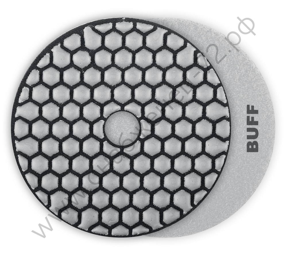 ЗУБР АГШК 100 мм, BUFF, сухое шлифование, Алмазный гибкий шлифовальный круг (29868-10000)