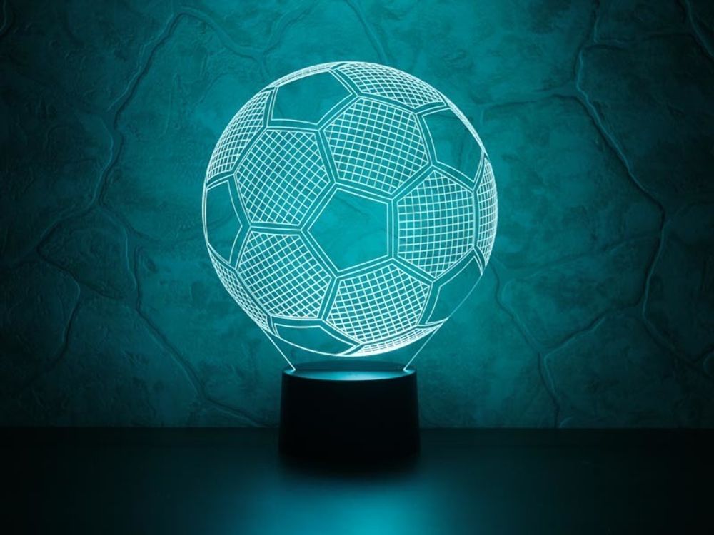 Ночник детский 3D Светильник Футбольный мяч