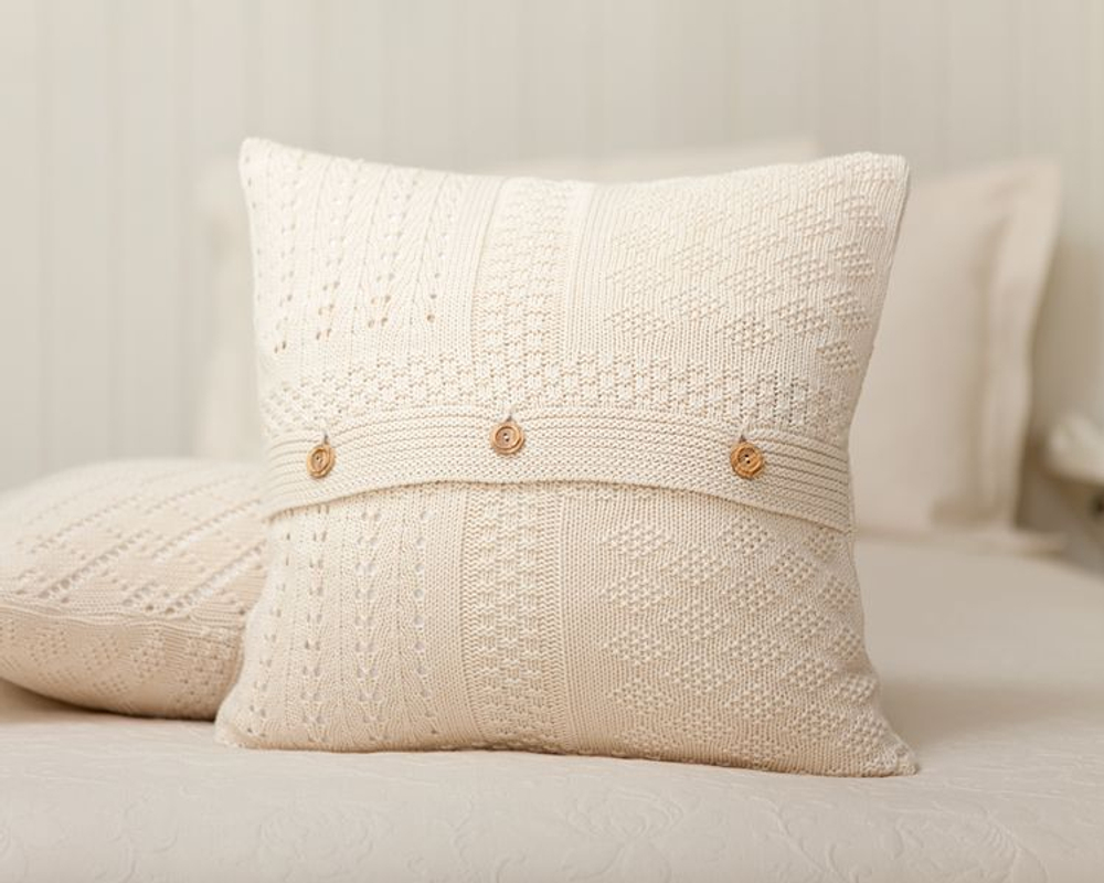 Элитная наволочка декоративная Imperio 7 экрю от Luxberry