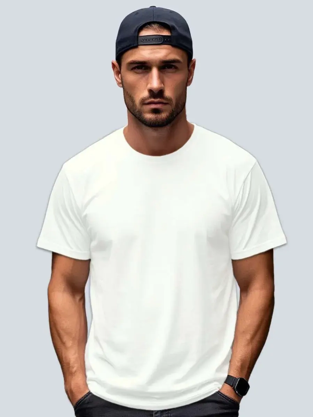 Футболка Взрослая.Премиум однотонная.Набор 2 шт