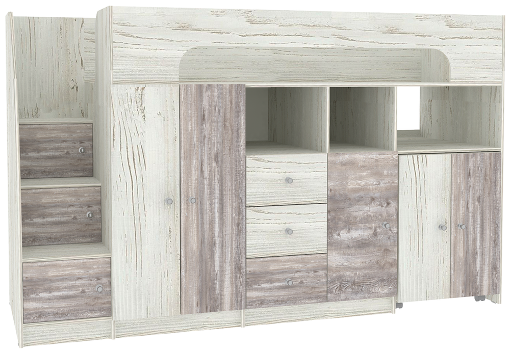 Кровать-чердак КарИВи Астра 11 Винтерберг Бетон