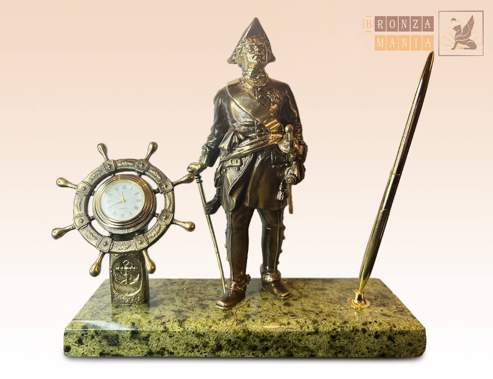 часы Петр 1 - Штурвал с ручкой