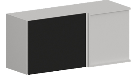 Кухня Модуль ШВУГ 1009 Ликато / Черный матовый