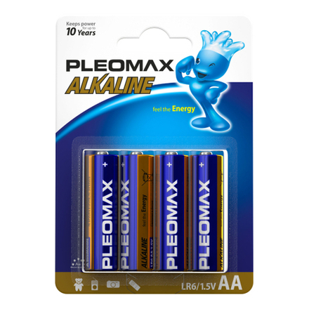 Батарейки Pleomax LR6-4BL Alkaline