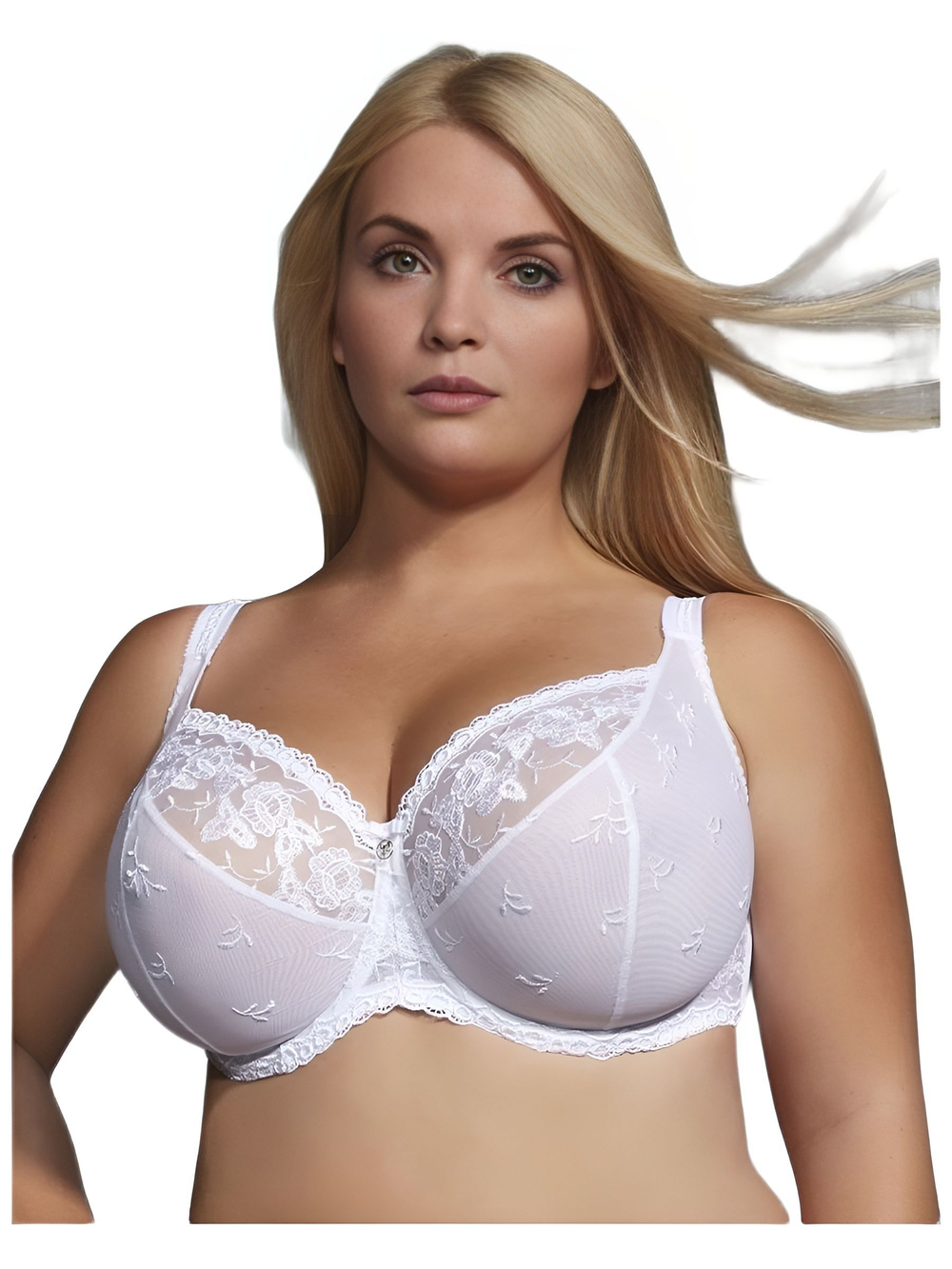 Бюстгальтер больших размеров Brilliant Kris Line Белый 75G