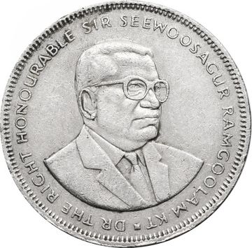 5 рупий 1987 Маврикий