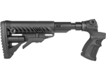 Телескопический приклад GLR-16 с амортизатором AGM 500 FK SB на Mossberg 500/590, Maverick 88, черный, FAB-Defense, Fab Defense