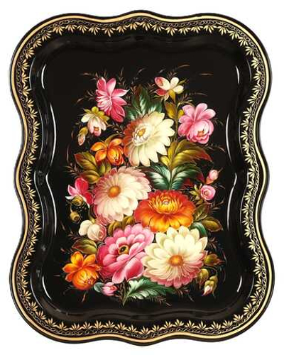 若斯托沃彩绘托盘 A25D27112563