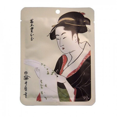 Маска для лица тканевая с экстрактом цветков сакуры и эсенцией жемчуга 25 г Mitomo