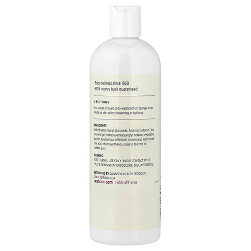 Swanson, Гель для душа с маслом чайного дерева, без отдушек, 473 мл (16 жидк. унц.)