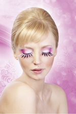 Черно-розовые ресницы (Цвет: черный с розовым)