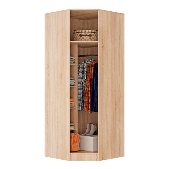 Сакура bts Шкаф угловой дуб сонома/белый