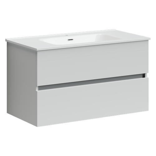 Тумба с раковиной Sancos Urban, 89 см., ламинат белый, UR90W