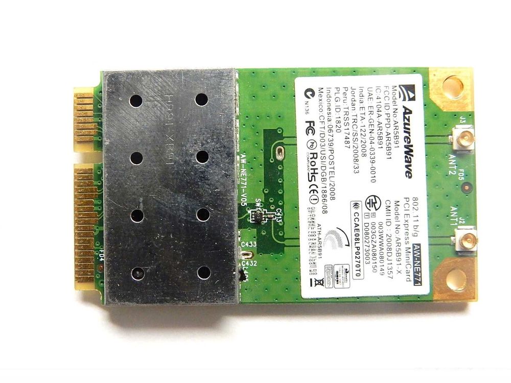 Модем Atheros Wireless Lan WiFi Mini PCI-E Express Card 802.11 AR5B91
