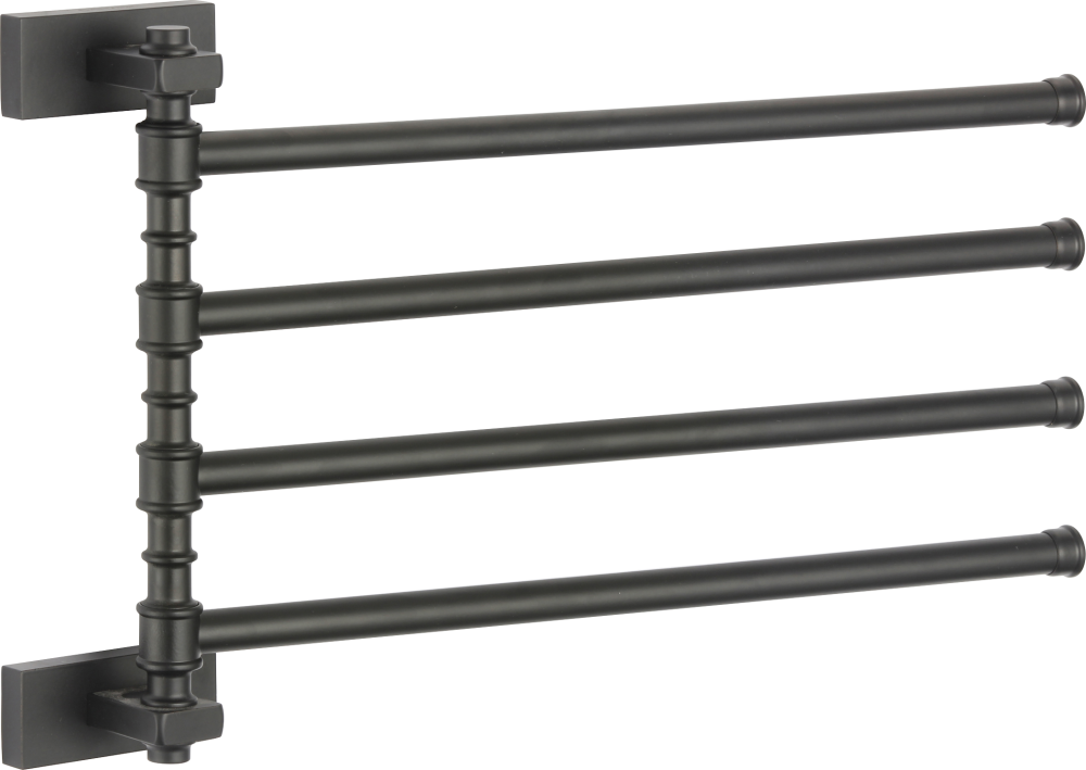 88014-C П/держатель поворот. 4-ной (ЧЕРНЫЙ) GANZER (10/1шт)