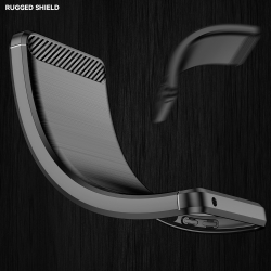 Чехол черного цвета в стиле карбон для телефона Google Pixel 7, серии Carbon от Caseport