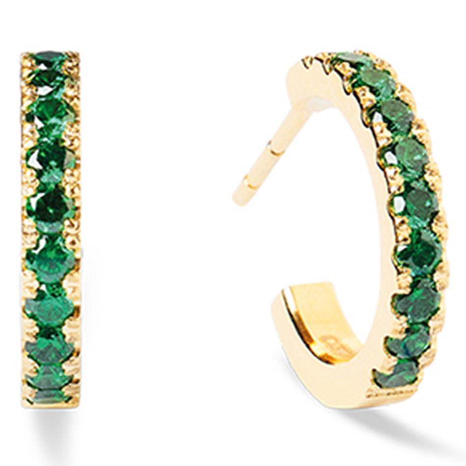 Серьги Coeur de Lion Green-Gold 0146/23-0516