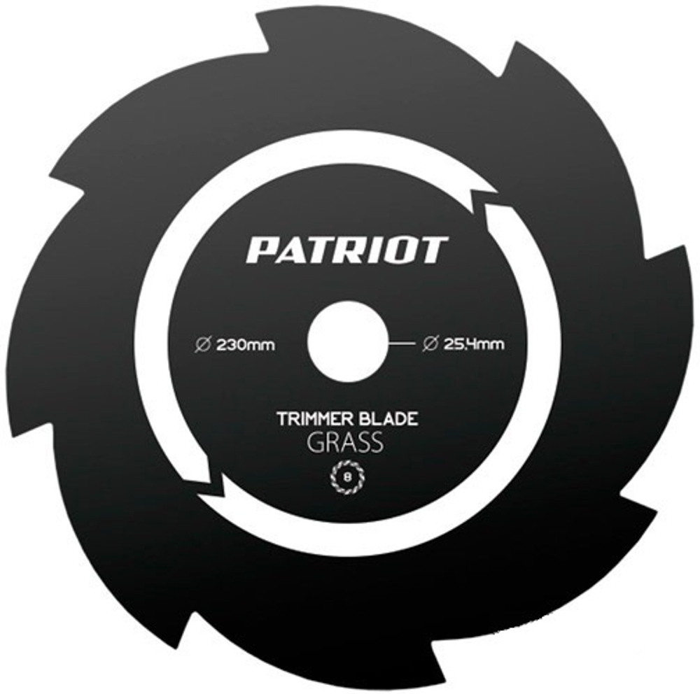 Диск мет. Patriot PT-GSB8T D-230*25.4мм 8-ми зуб PT-GSB8T