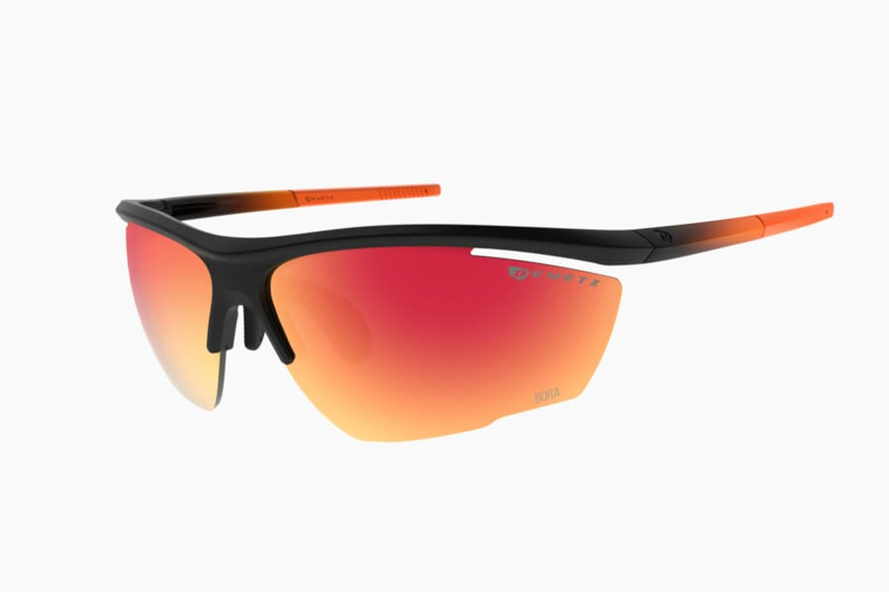 Спортивные очки с диоптриями Demetz Relief L / Matte Black / Matte Orange Purple Mirror Red Cat.3