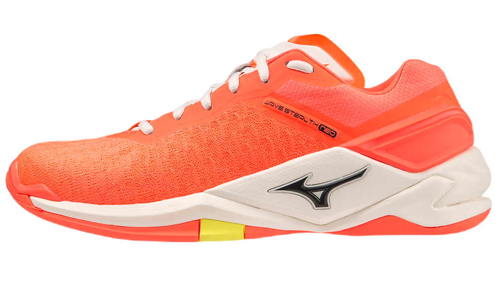 Мужские кроссовки для бадминтона/сквоша Mizuno Wave Stealth Neo - неоновое пламя/черный/бол