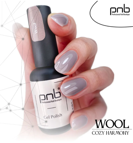Гель-лак “Шерсть” PNB, 8 мл/Gel Polish Cozy Harmony Wool, 8 ml